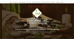 Desktop Screenshot of amyleskamassage.com